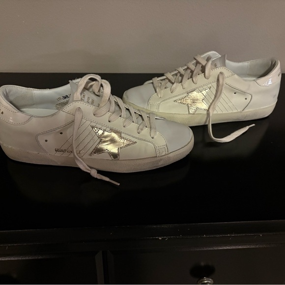 Golden Goose Women's Cream Sneakers - Picture 2 of 7
